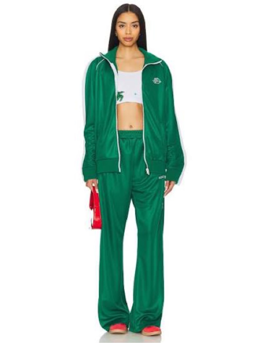 NWT Fiorucci Track Pants w/ Puffy White Piping